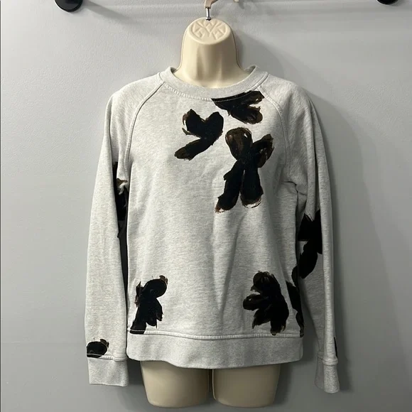 Marc by Marc Jacob’s Lunar Rock Melange Grey & Brown Flower Sweatshirt Medium - Picture 3 of 8